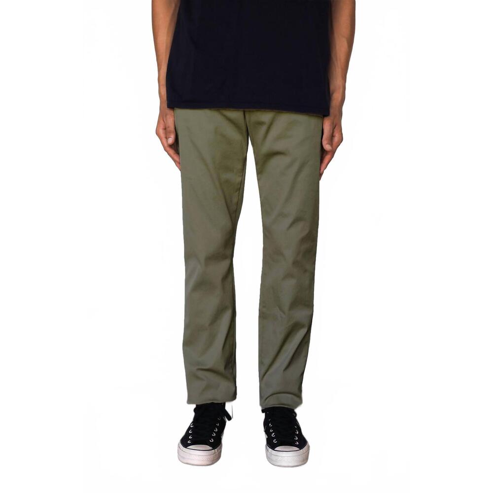NEW MONADIC slim taper stretch chino pants in sage